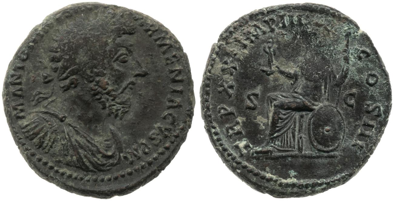 obverse RIC III Marcus Aurelius 921