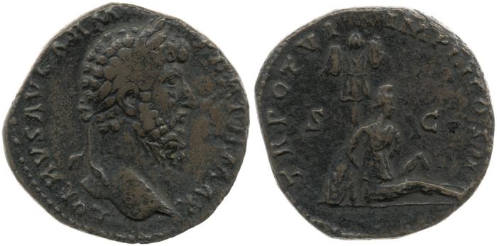 RIC III Marcus Aurelius 1440, реверс, bm