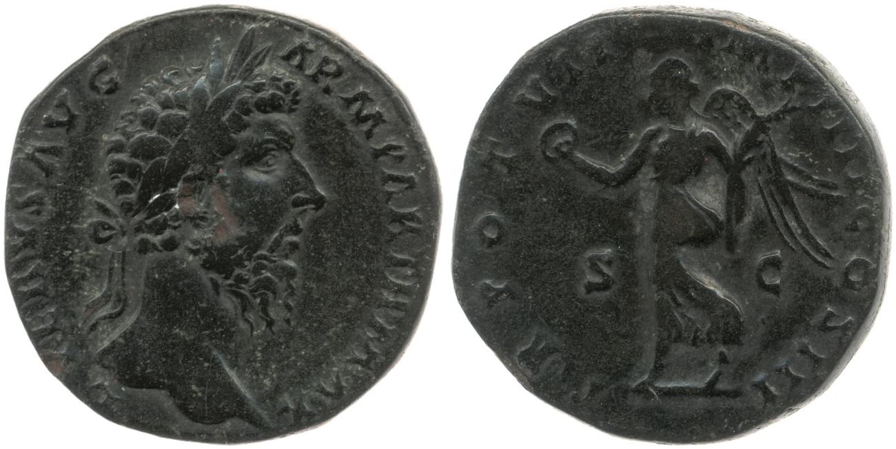 аверс RIC III Marcus Aurelius 1461