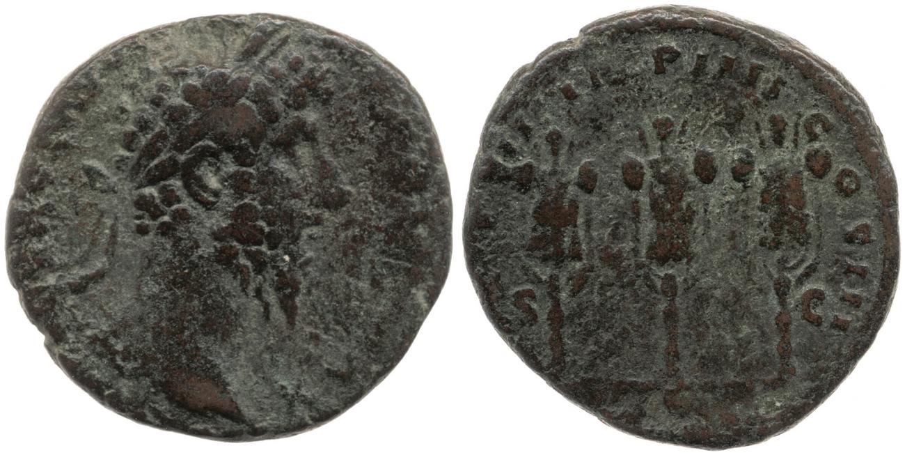 RIC III Marcus Aurelius 1464, аверс, bm