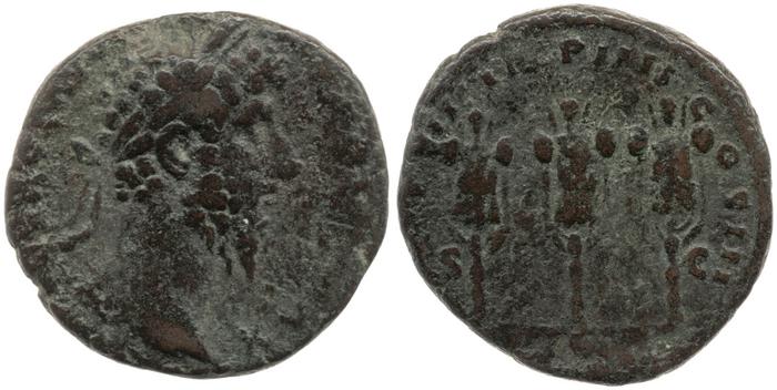 RIC III Marcus Aurelius 1464, реверс, bm