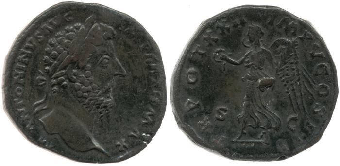 RIC III Marcus Aurelius 959, реверс, bm