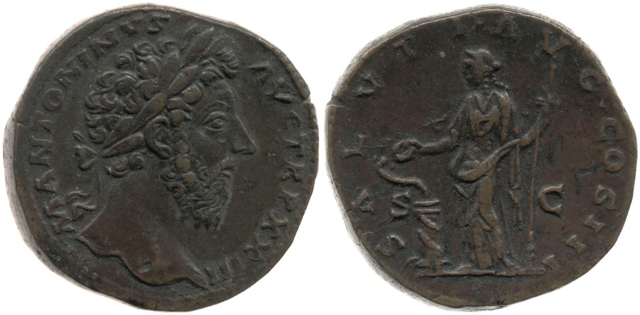 аверс RIC III Marcus Aurelius 964