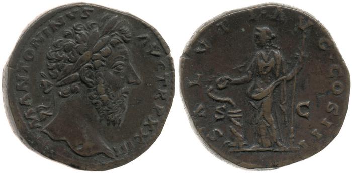 реверс RIC III Marcus Aurelius 964