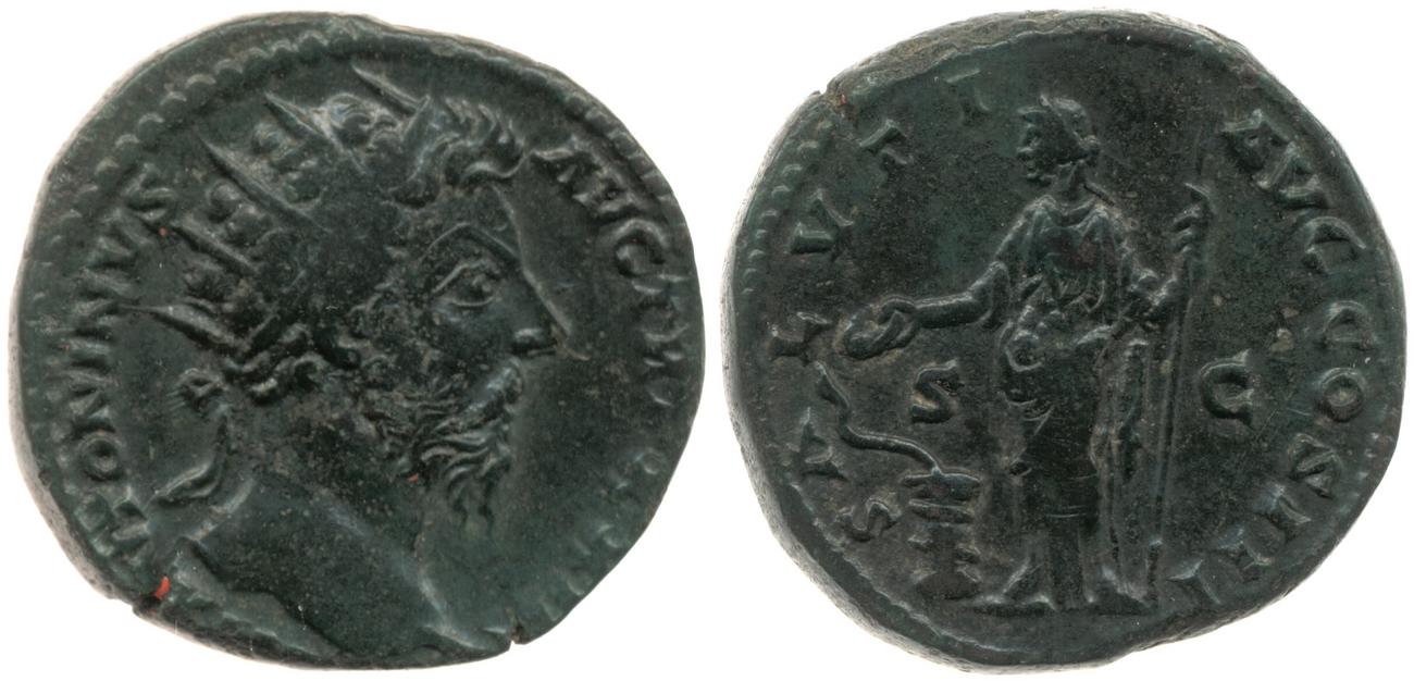 RIC III Marcus Aurelius 965, аверс, bm
