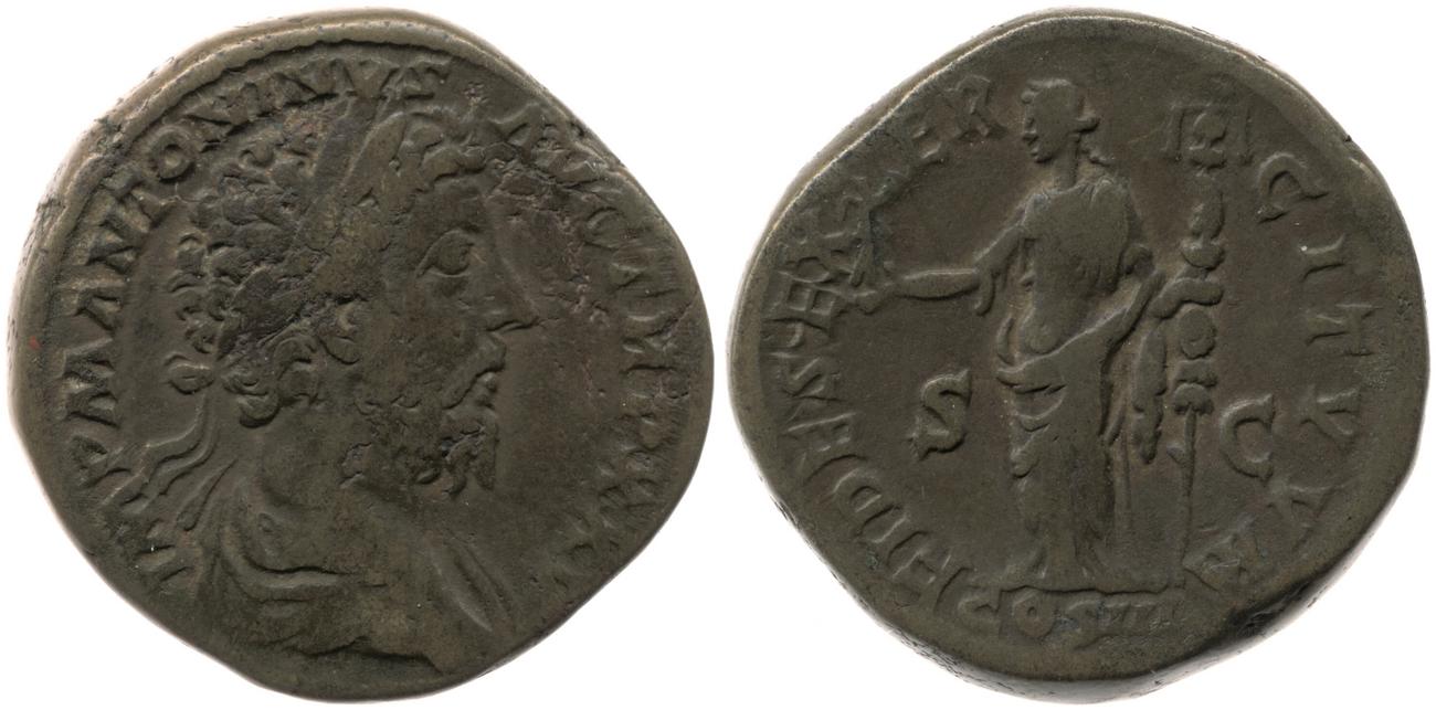 аверс RIC III Marcus Aurelius 997
