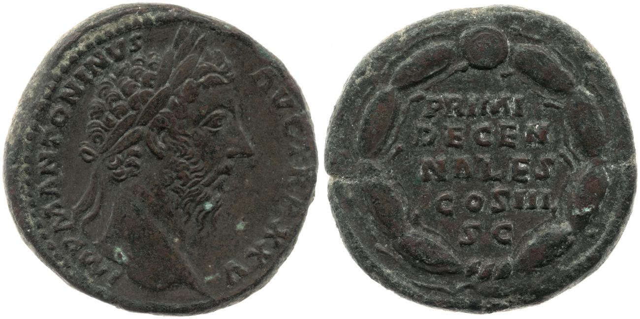 RIC III Marcus Aurelius 1006, аверс, bm