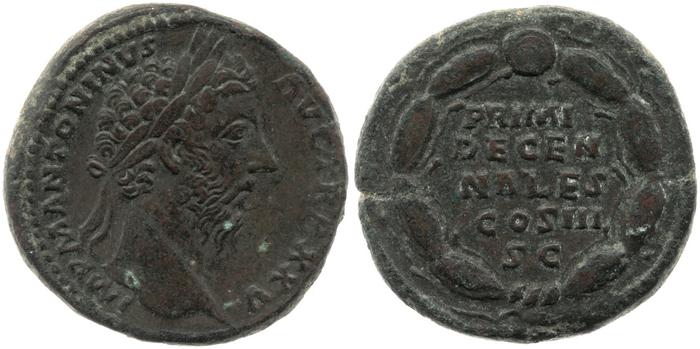 RIC III Marcus Aurelius 1006, реверс, bm