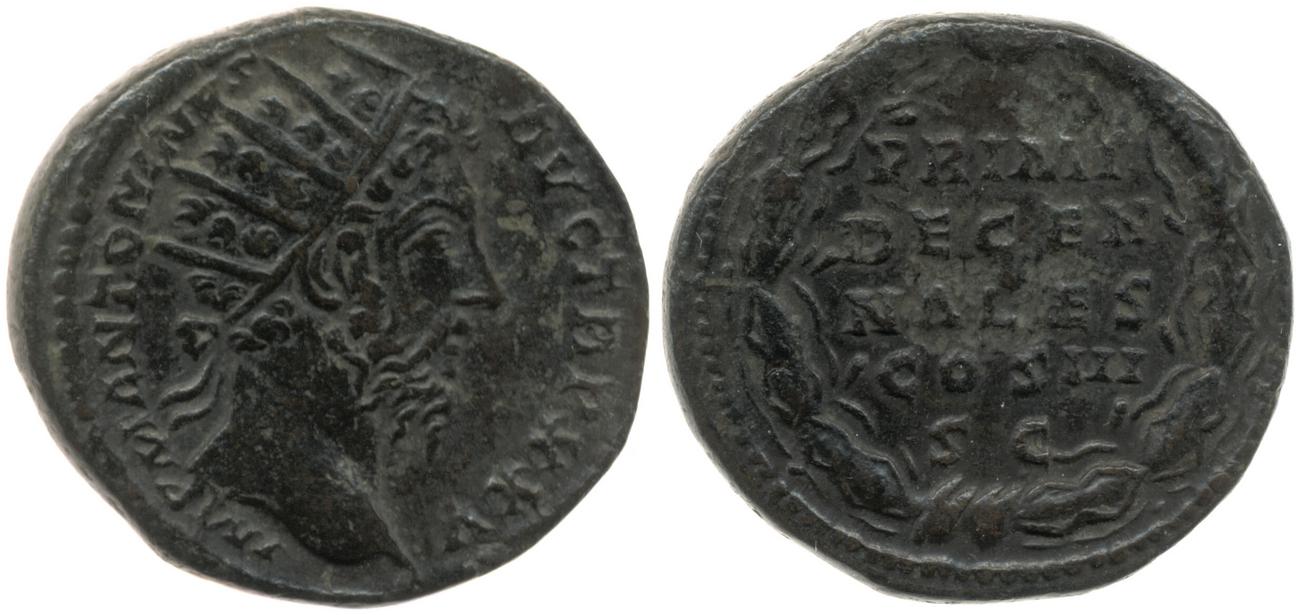 аверс RIC III Marcus Aurelius 1008