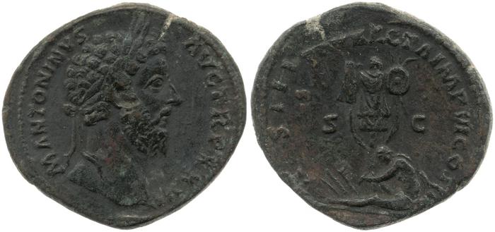 реверс RIC III Marcus Aurelius 1021