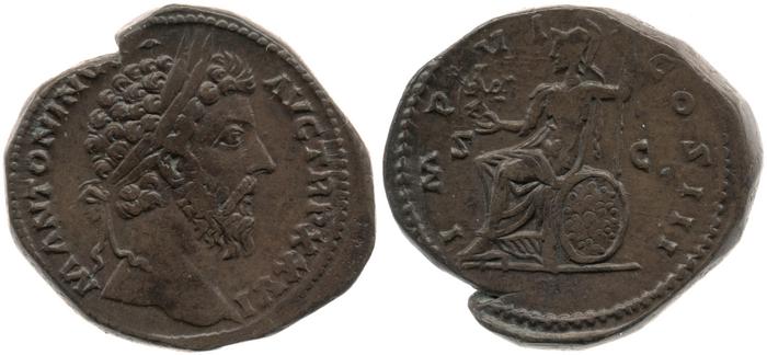реверс RIC III Marcus Aurelius 1033