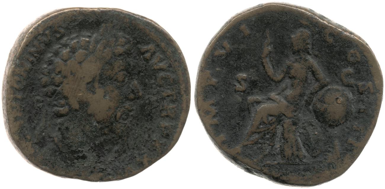 RIC III Marcus Aurelius 1037, аверс, bm