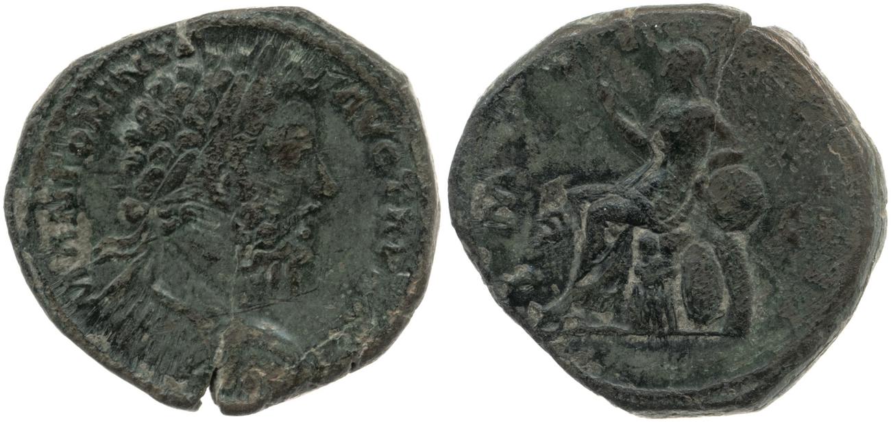 аверс RIC III Marcus Aurelius 1038