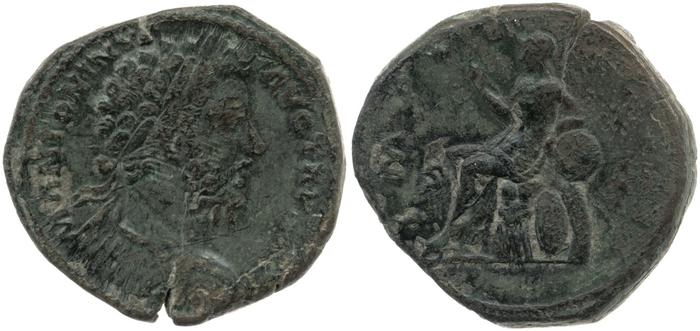 реверс RIC III Marcus Aurelius 1038