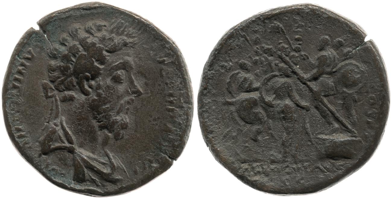 аверс RIC III Marcus Aurelius 1046