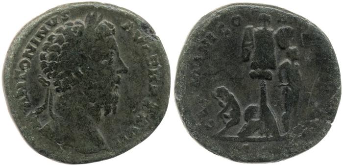 реверс RIC III Marcus Aurelius 1058