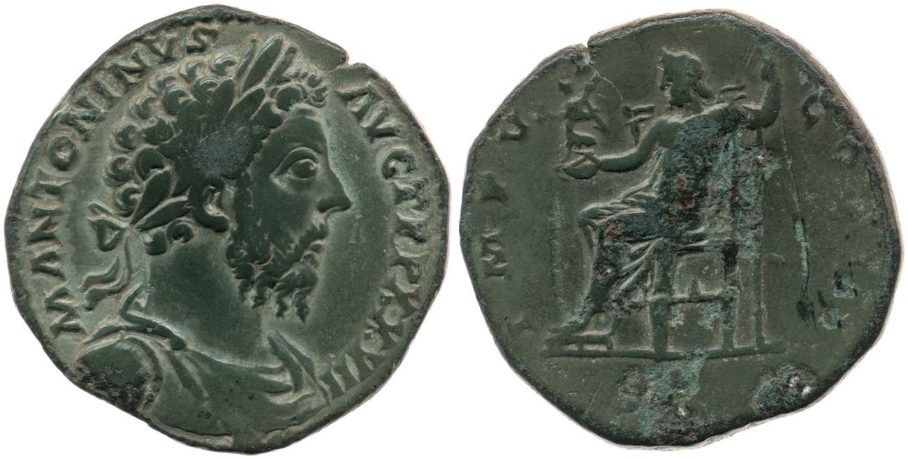 аверс RIC III Marcus Aurelius 1063