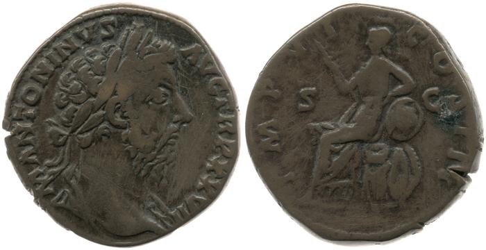 реверс RIC III Marcus Aurelius 1066