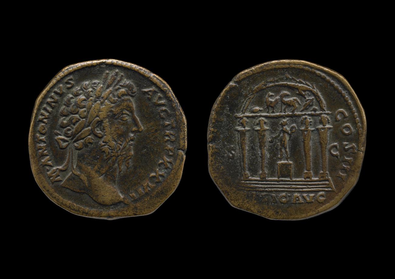 RIC III Marcus Aurelius 1075, аверс, bm
