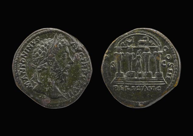 RIC III Marcus Aurelius 1075, реверс, bm