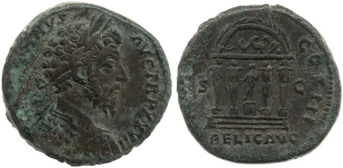 реверс RIC III Marcus Aurelius 1076