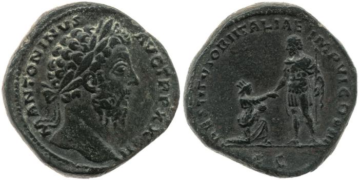 реверс RIC III Marcus Aurelius 1077