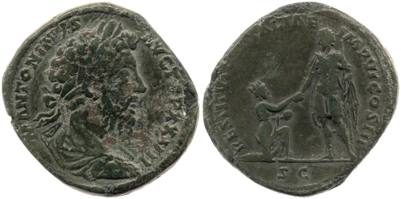 аверс RIC III Marcus Aurelius 1079