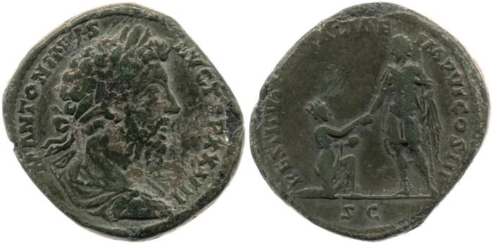 реверс RIC III Marcus Aurelius 1079