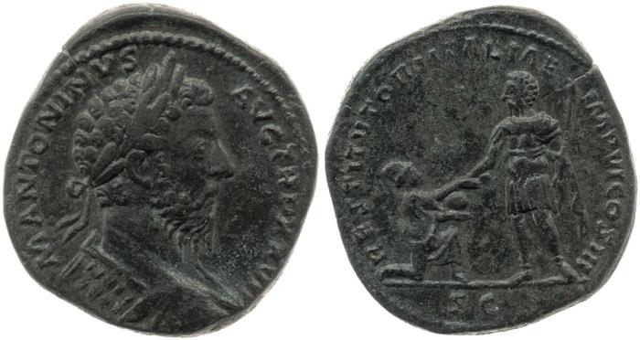 реверс RIC III Marcus Aurelius 1080