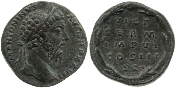 RIC III Marcus Aurelius 1090, реверс, bm