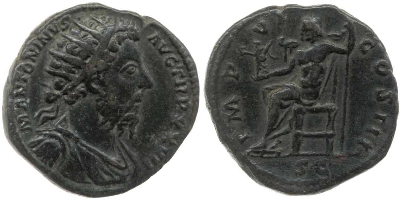 RIC III Marcus Aurelius 1065, аверс, bm