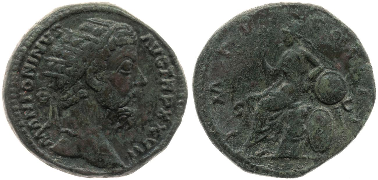 аверс RIC III Marcus Aurelius 1067