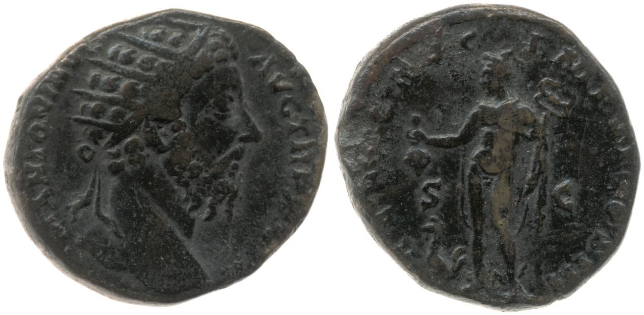 аверс RIC III Marcus Aurelius 1072