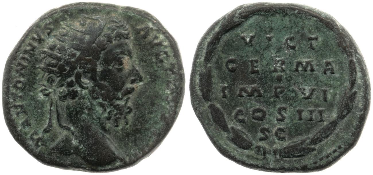 аверс RIC III Marcus Aurelius 1092