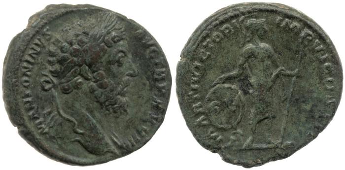 RIC III Marcus Aurelius 1106, реверс, bm