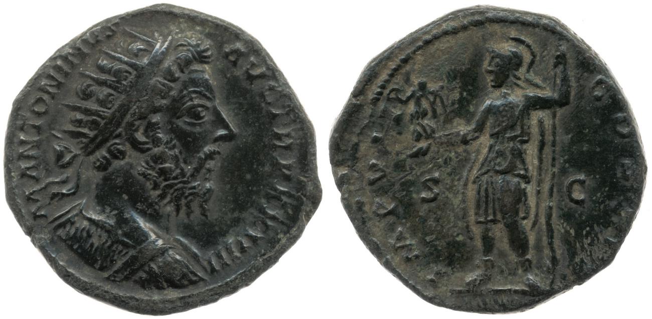 аверс RIC III Marcus Aurelius 1118