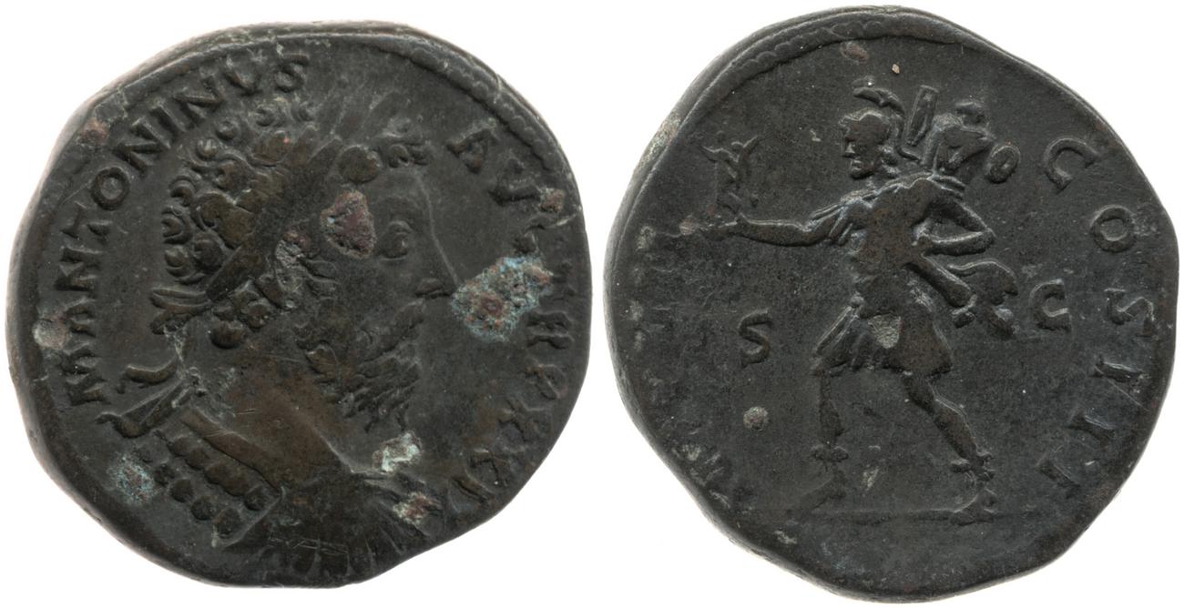 аверс RIC III Marcus Aurelius 1127