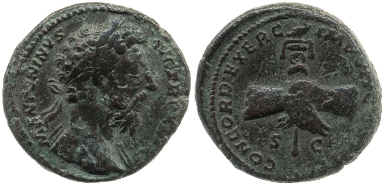 RIC III Marcus Aurelius 1123, аверс, bm