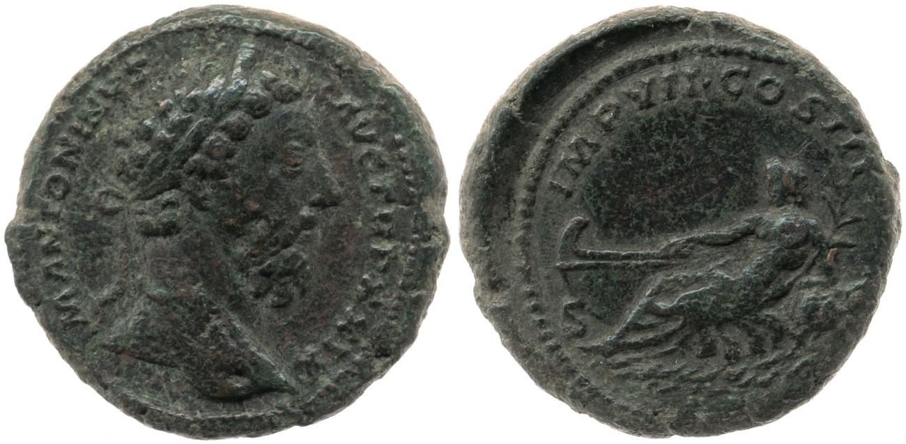 аверс RIC III Marcus Aurelius 1142