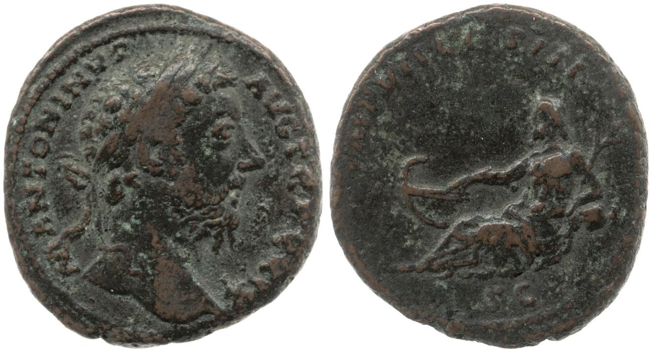 RIC III Marcus Aurelius 1142, аверс, bm