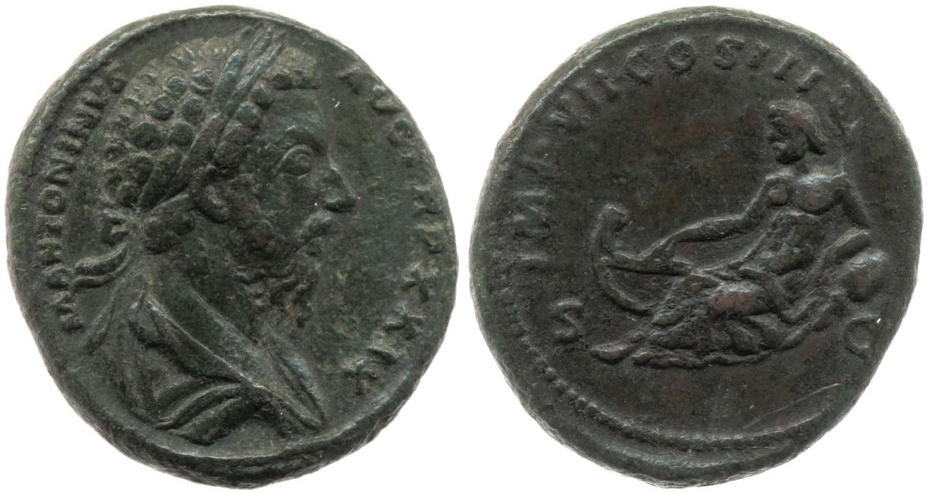 аверс RIC III Marcus Aurelius 1144