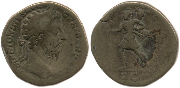 реверс RIC III Marcus Aurelius 1128