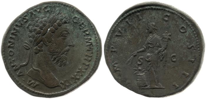 реверс RIC III Marcus Aurelius 1130