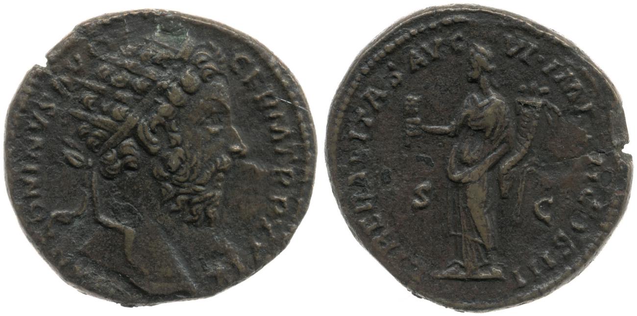 аверс RIC III Marcus Aurelius 1149