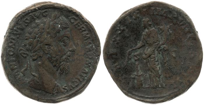 реверс RIC III Marcus Aurelius 1154