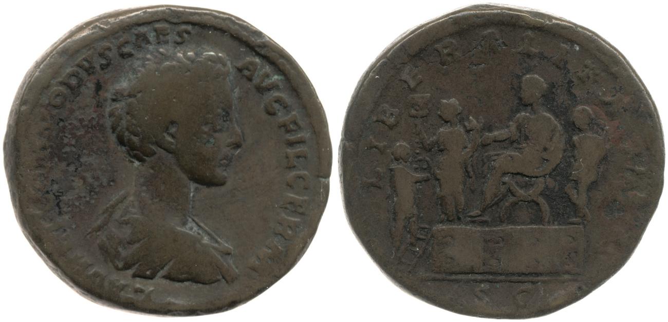 аверс RIC III Marcus Aurelius 1516