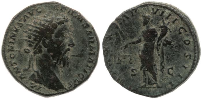 RIC III Marcus Aurelius 1173, реверс, Британский музей
