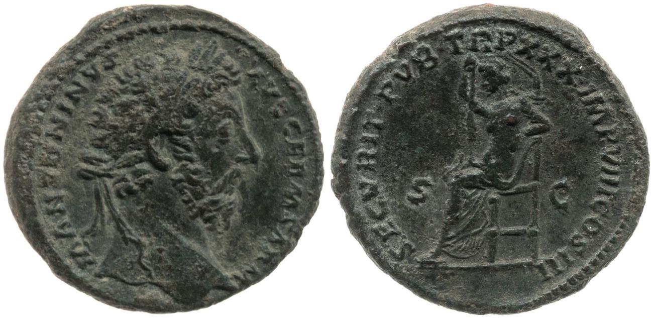 аверс RIC III Marcus Aurelius 1166