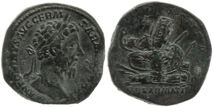 RIC III Marcus Aurelius 1190, реверс, bm