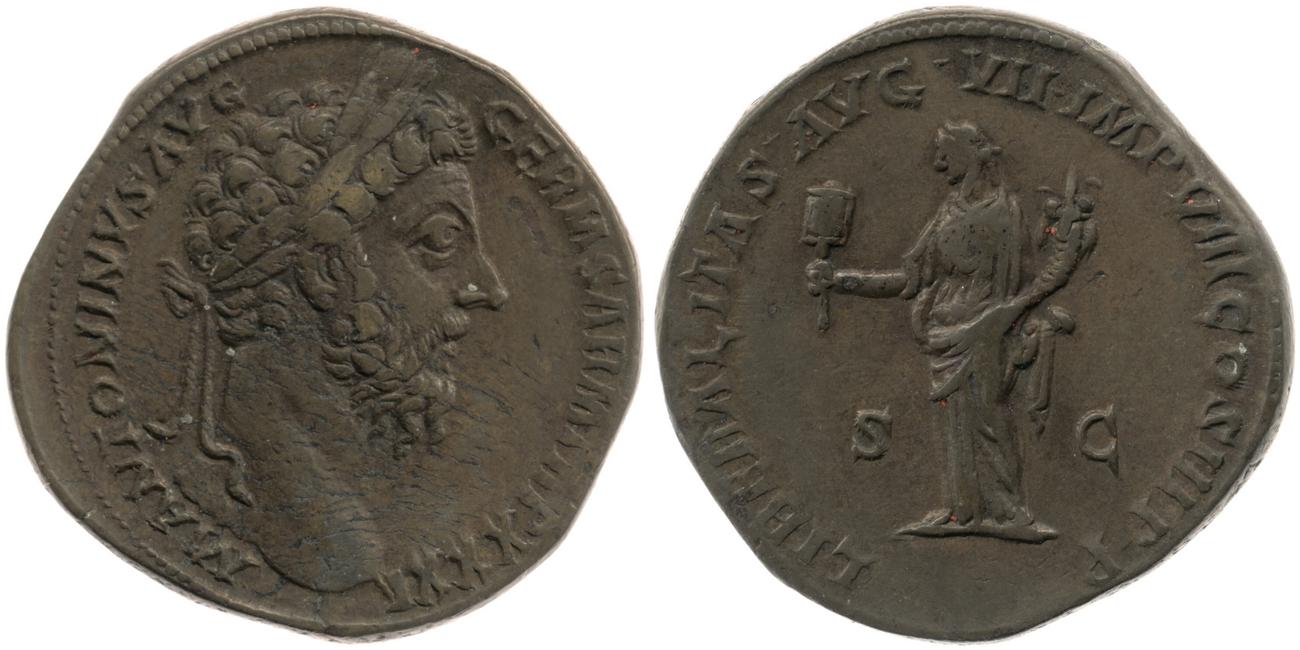 аверс RIC III Marcus Aurelius 1205